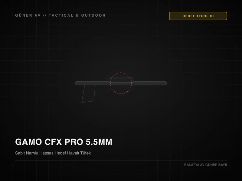 Gamo CFX Pro 5.5mm Sabit Namlu Alttan Kurmalı Havalı Tüfek