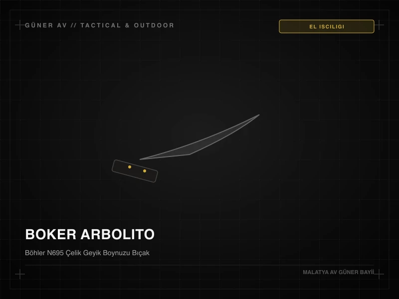 Böker Arbolito Hunter Hakiki Geyik Boynuzu Av Bıçağı